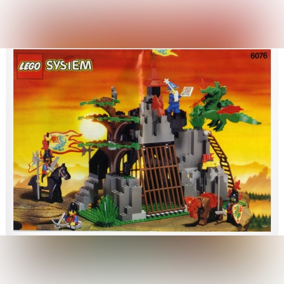 Lego Toys Vintage Lego 993 Dark Dragons Den Set 676 With Original